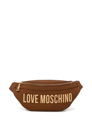 Love Moschino logo-detail buckle belt bag - Brown