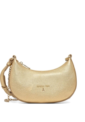 Patrizia Pepe logo-lettering cross body bag - Gold