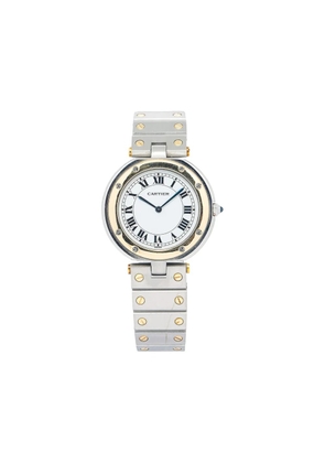 Cartier pre-owned Santos De Cartier 32mm - White