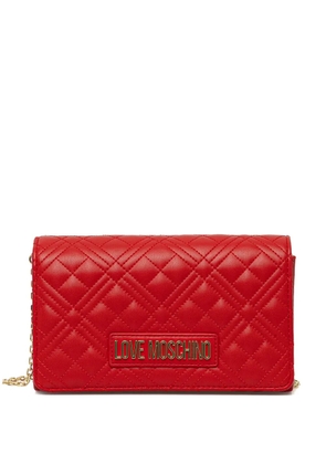 Love Moschino quilted chain cross body bag - Red