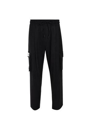 HINNOMINATE drawstring-fastening cargo trousers - Black