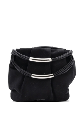 Saint Laurent Pre-Owned Pochon Top Handle Bag Satin Mini satchel - Black