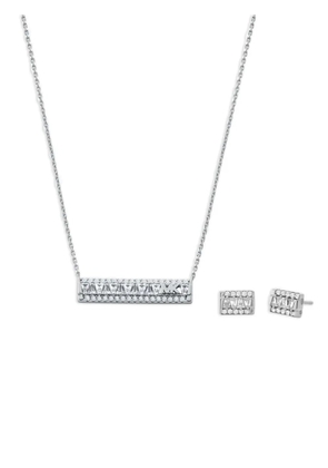 Michael Kors rectangular jewellery set - Silver