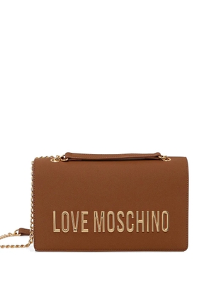 Love Moschino chain-strap cross body bag - Brown