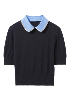 Claudie Pierlot fine-knit sweater - Blue