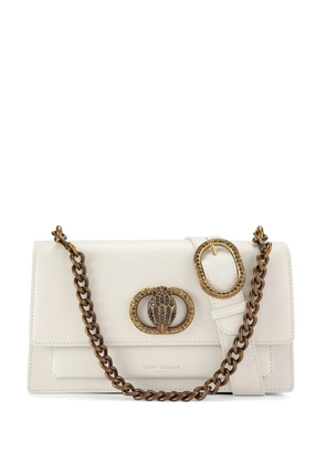 Kurt Geiger London Chelsea East West crystal-embellished bag - Neutrals