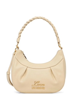 Love Moschino logo-lettering shoulder bag - Neutrals