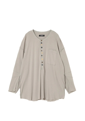 Undercover buttoned-patch sweater - Neutrals