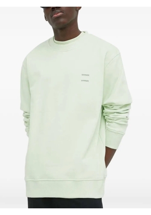 SAMSOE SAMSOE logo-detail crew-neck sweatshirt - Green
