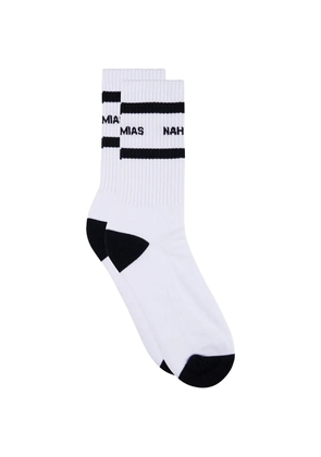 Nahmias striped socks - White
