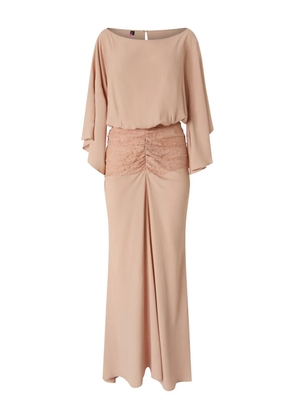 PINKO lace-detail dress - Neutrals