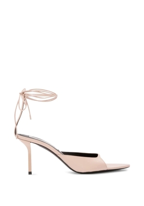 Victoria Beckham Eliza tie ankle stiletto sandals - Neutrals