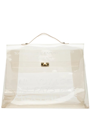 Hermès Pre-Owned 1997 Vinyl Souvenir De L Exposition Kelly handbag - White