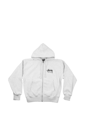 Stüssy zip-up hooded jacket - Grey
