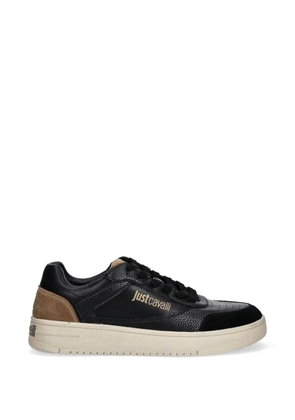 Just Cavalli textured panelled sneakers - Black