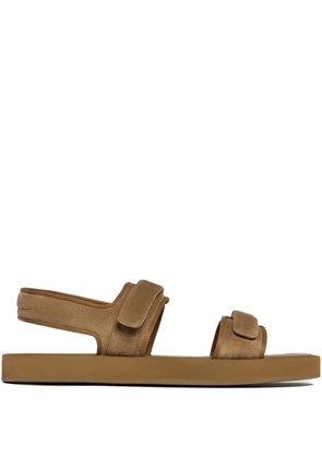 12 STOREEZ touch-strap suede sandals - Brown