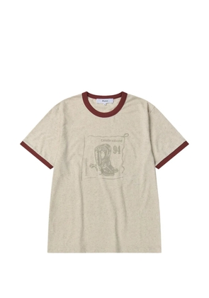 Palmes Celebrazione Ringer T-shirt - Neutrals