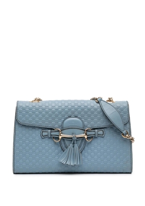 Gucci Pre-Owned 2016-2026 Medium Microguccissima Emily shoulder bag - Blue