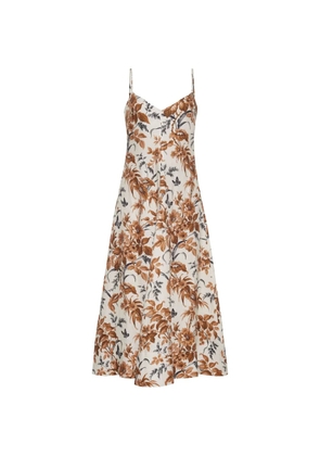 Cara Cara Mae V-neck midi dress - Neutrals