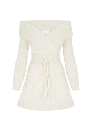 Violante Nessi off-shoulder mini dress - Neutrals