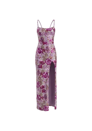 Bronx and Banco Allegra floral-print maxi dress - Pink