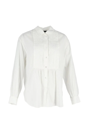 Nili Lotan button-down pleated blouse - White