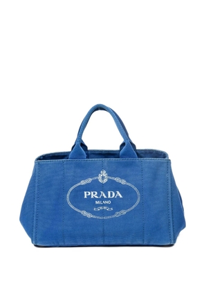 Prada Pre-Owned Canapa logo-print large tote bag - Blue