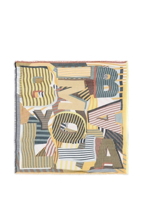 Bimba y Lola striped-print scarf - Yellow
