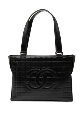 CHANEL Pre-Owned 2002-2003 CC Chocolate Bar Lambskin tote bag - Black