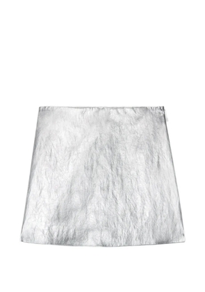 MSGM striped mini skirt - Silver