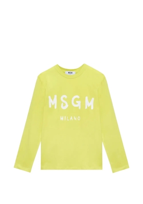 MSGM long-sleeve top - Yellow