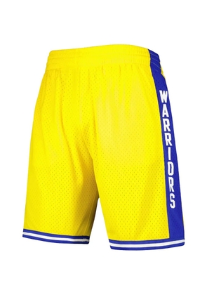 Mitchell & Ness NBA '1974-75 Golden State Warriors' side lettering home shorts - Yellow