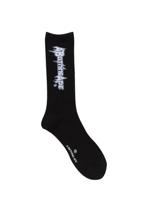 A BATHING APE® logo-detail socks - Black