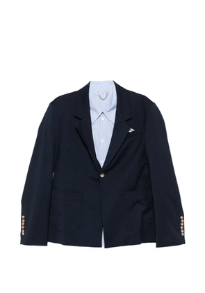 Charles Jeffrey Loverboy pocket '5 minutes early' jacket - Blue