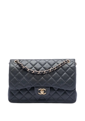 CHANEL Pre-Owned 2018 Jumbo Classic Caviar Double Flap shoulder bag - Black
