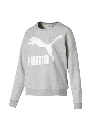 PUMA logo-print sweatshirt - Grey