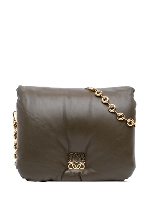 Loewe Pre-Owned 2021-2026 Shiny Lambskin Goya Puffer Bag shoulder bag - Green