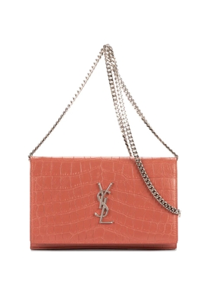 Saint Laurent Pre-Owned vintage croc-embossed chain bag - Red