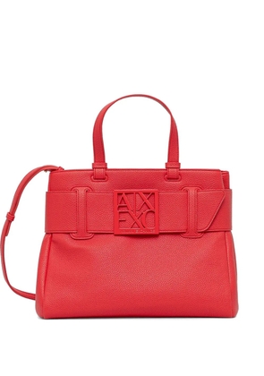 Armani Exchange belt-detail tote bag - Red
