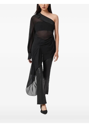 AllSaints Anaya one-shoulder top - Black