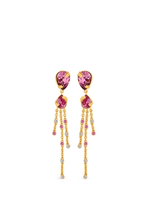 Oscar de la Renta drop chain earrings - Gold