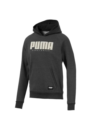 PUMA logo-plaque hoodie - Grey