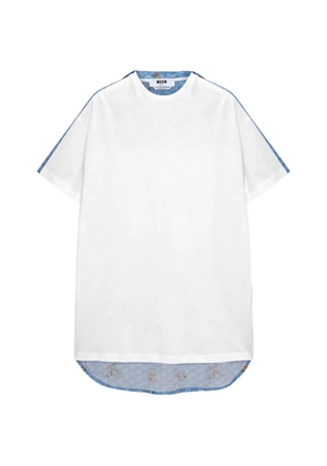 MSGM floral-print mini dress - Blue