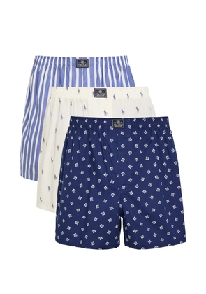Polo Ralph Lauren striped print boxer set of three - Blue