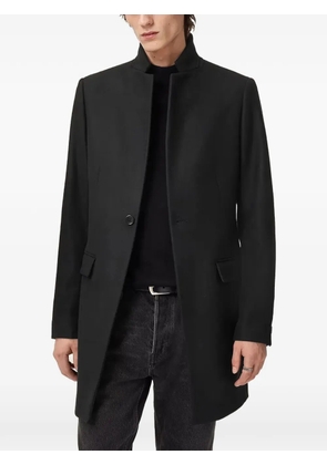 AllSaints Haydon high-neck single-breasted coat - Black