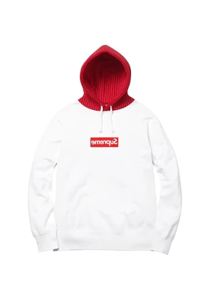 Supreme x Comme Des Garçons drawstring hoodie - White