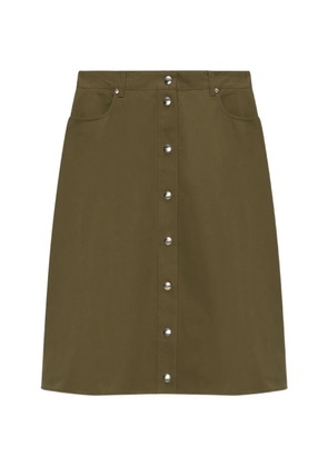 MSGM buttoned midi A-line skirt - Green
