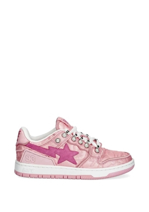 A BATHING APE® star-embellishment sneakers - Pink
