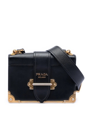 Prada Pre-Owned 2000-2025 Saffiano Trimmed City Calf Cahier crossbody bag - Black