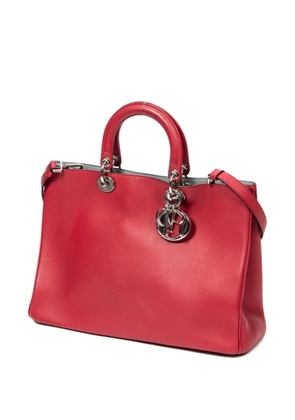 Christian Dior Pre-Owned large Soft Lady Dior charm tote bag - Red